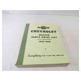 1923-1942 Chevrolet Master Parts Price List Six