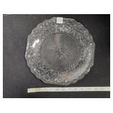 Clear glass plate, Indiana Glass, 11"