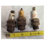 3 Vintage Spark Plugs, Tractor, AC, Auto-Lite