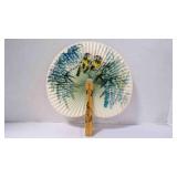 Vintage Mini Birds in Bamboo/Leaf Cockade Hand Fan