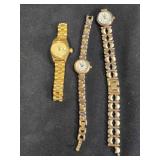 3 ladies watches, not tested