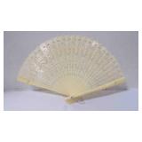 Vintage Celluloid Brise Fretwork Folding Hand Fan