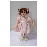 1991 "A Party for Sarah" Porcelain Doll w/Stand