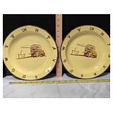 2 Monterrey Western Ware Chuckwagon plates