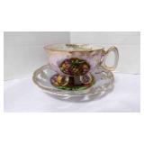 Vintage Royal Halsey Lusterware Teacup & Saucer