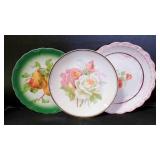 3 Vintage MISMATCHED Porcelain Serving Plates