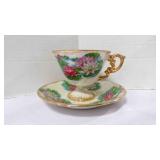 Vintage Ucagco Ceramics Co. Footed Teacup & Saucer