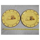 2 Monterrey Western Ware Chuckwagon plates