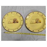 2 Monterrey Western Ware Chuckwagon plates