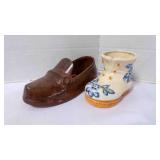 Vintage Occupied Japan Boot & Hard Mold Resin Shoe