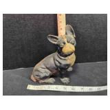 Boston Terrier, cast iron model, 7" tall
