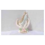 Vintage 3-D Porcelain Hand Holding Shoe Figurine