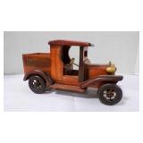 Vintage-Style Handcrafted Wood Toy Delivery Truck