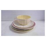 3 Mis-Matched Side Plates & Matching Cup/Plate Set