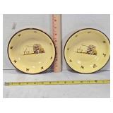 2 Monterrey Western Ware Bowls, 7" across