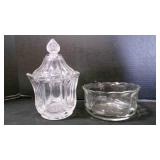 Vintage "EAPG" Floral/Ruffled Candy/Trinket Bowls
