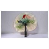 Vintage Mini Gold Fishes Paper Cockade Hand Fan