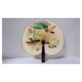 Vintage Mini Ducks in Pond Paper Cockade Hand Fan