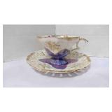 Vintage Japan Made Lusterware Teacup & Saucer
