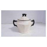 Vintage Porcelain Personal-Sized Sugar Bowl w/Lid