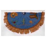 Custom Western Demin Christmas Tree Skirt w/Fringe