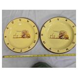 2 Monterrey Western Ware Chuckwagon plates