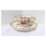Vintage Ucagco Ceramics Co. Footed Teacup & Saucer