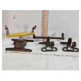 3 cast iron lawn sprinklers, vintage