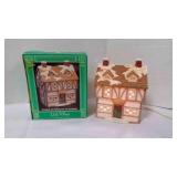Vintage Lefton Porcelain Lighted Village Town Hall