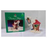 1994 Holiday Time Porcelain Ice Skate Rental Store