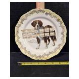 1910 Promotional Calendar Plate, St. Bernard, 7½"