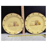 2 Monterrey Western Ware Chuckwagon plates