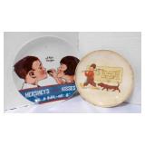 Two Vintage Illustrated Collectable Ceramic Plates