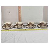 4 King Tom Teacup & Saucers, see Lots 669, 650