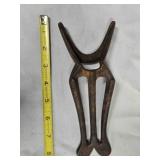 Vintage Cast Iron Boot Jack, 8"