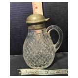 Early American Pattern Glass syrup pitcher, 5"