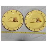 2 Monterrey Western Ware Chuckwagon plates