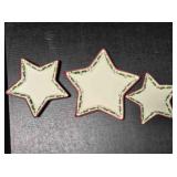 3 Nesting Ceramic Star-shaped Serving Dishes
