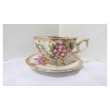 Vintage Napco Teacup & Ucagco Scalloped Saucer