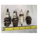 4 Vintage Spark Plugs