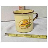 Monterrey Western Ware Chuckwagon cup, 3" tall