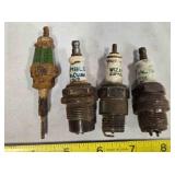 4 Vintage Spark Plugs
