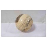 Polished Veined Marble/Jasper Stone Sphere Décor