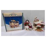 2 Christmas Holiday Decoration Mantel/Table Items