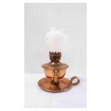 Vintage Mini Copper Swivel/Gimbal Chamber Oil Lamp