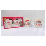 Lenox Home For The Holidays Mr. & Mrs. Mug Set