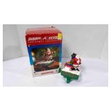 Vintage Radio Flyer Mantel Santa Stocking Hanger