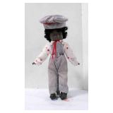 Vintage African American Porcelain Doll w/Stand