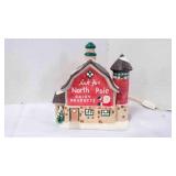 Vintage Porcelain Lighted Christmas Dairy Barn