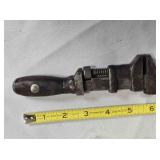 Antique Solid Bar Adjustable Monkey Wrench